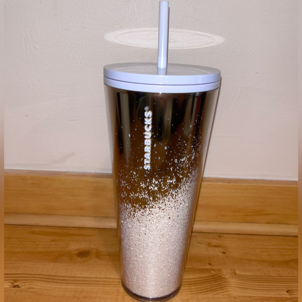 Starbucks Gold Glitter Mirror Snow Metallic Tumbler Venti 2019